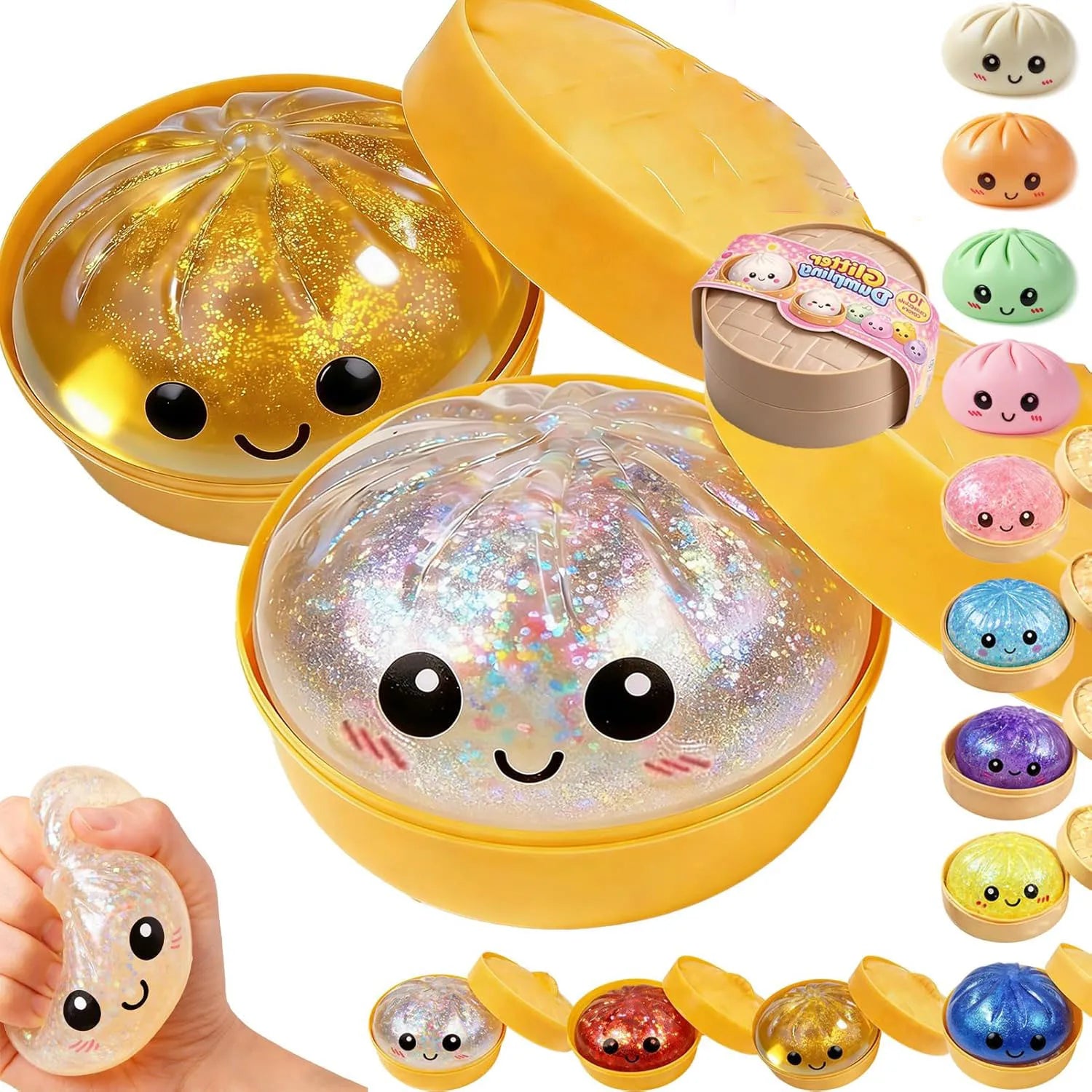 Glitter Dumpling Squeeze Toy