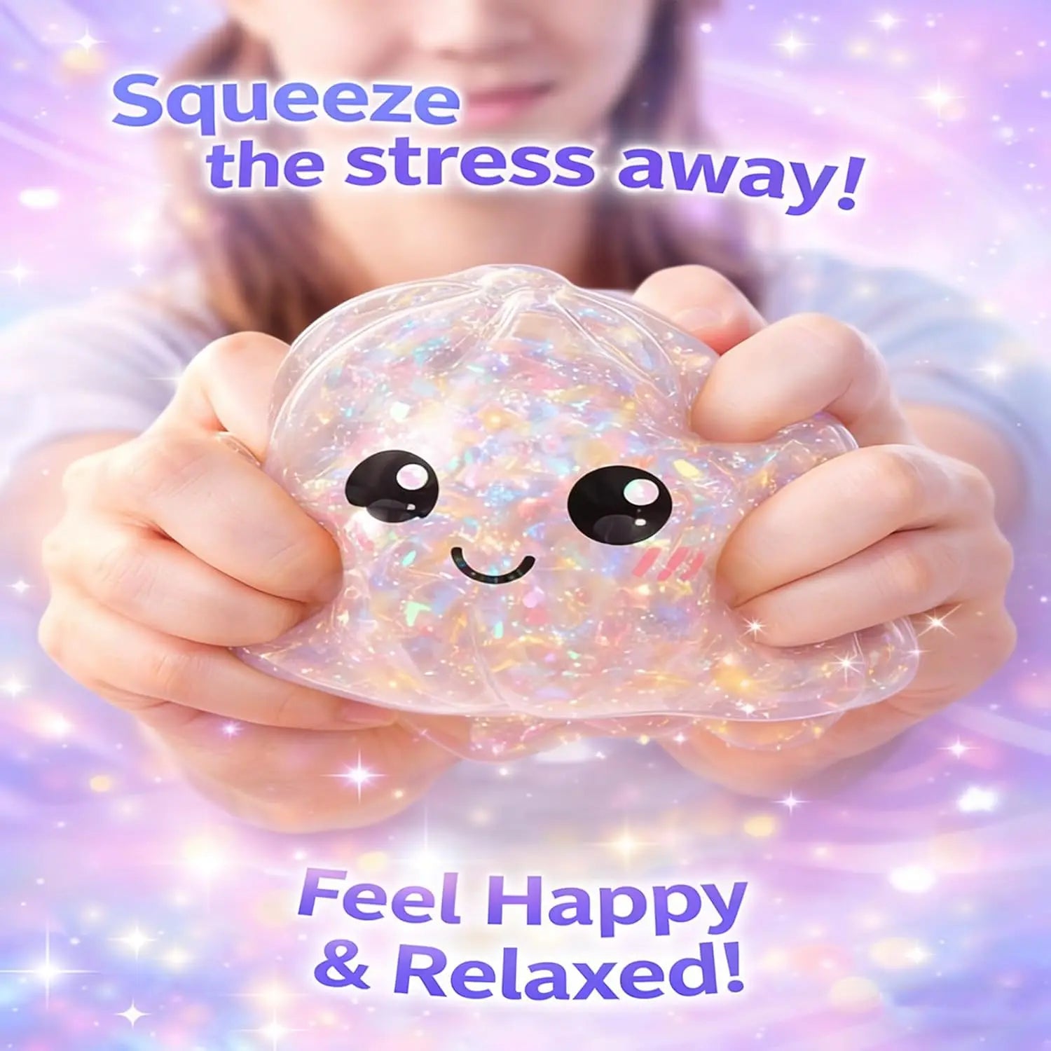 Glitter Dumpling Squeeze Toy