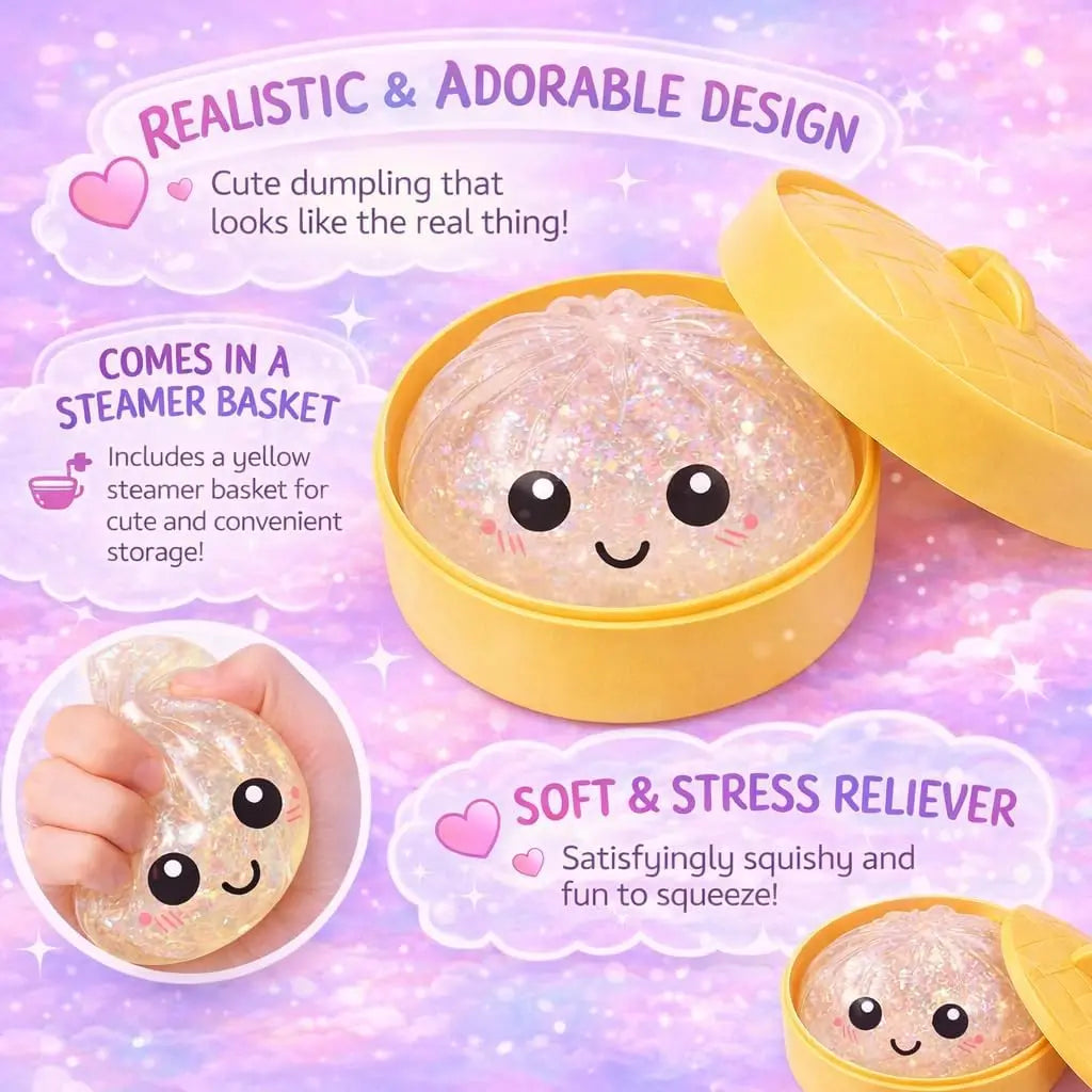 Glitter Dumpling Squeeze Toy